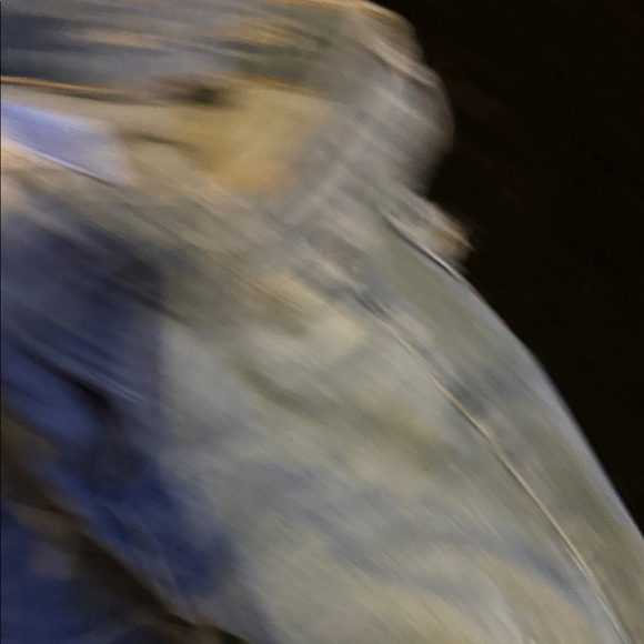 American Eagle Outfitters Light Blue Distressed Flare Jeans - Picture 3 of 10